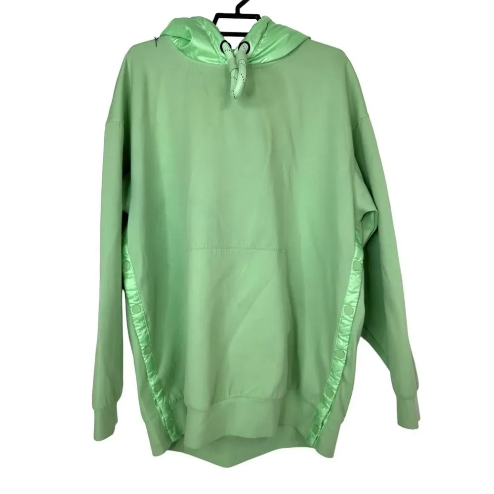 Nike Hoodie Women's Large City Ready Pullover Snap Pullover‎ Swoosh Logo Green